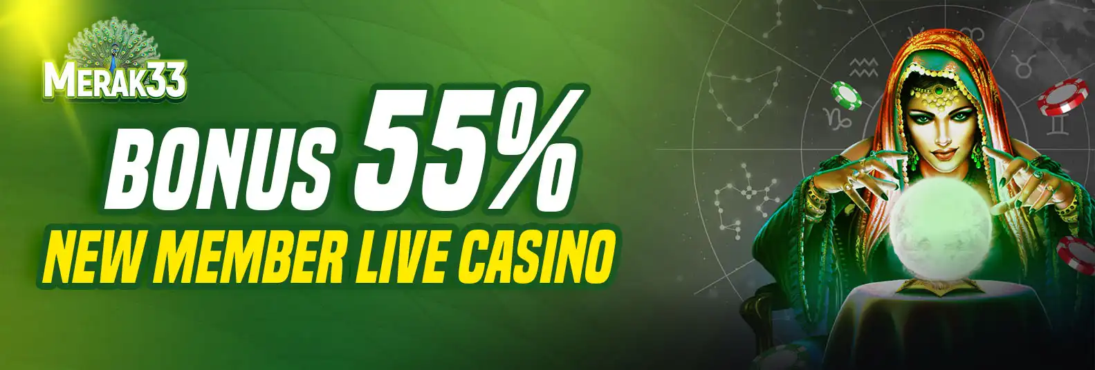 BONUS MEMBER BARU 55% LIVE CASINO